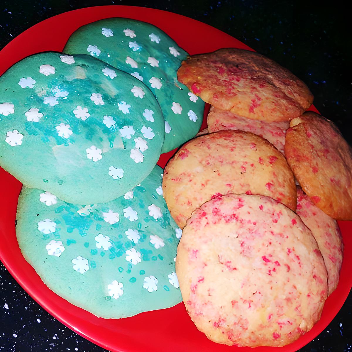 recette cookies reines des neiges et cookies pralines roses