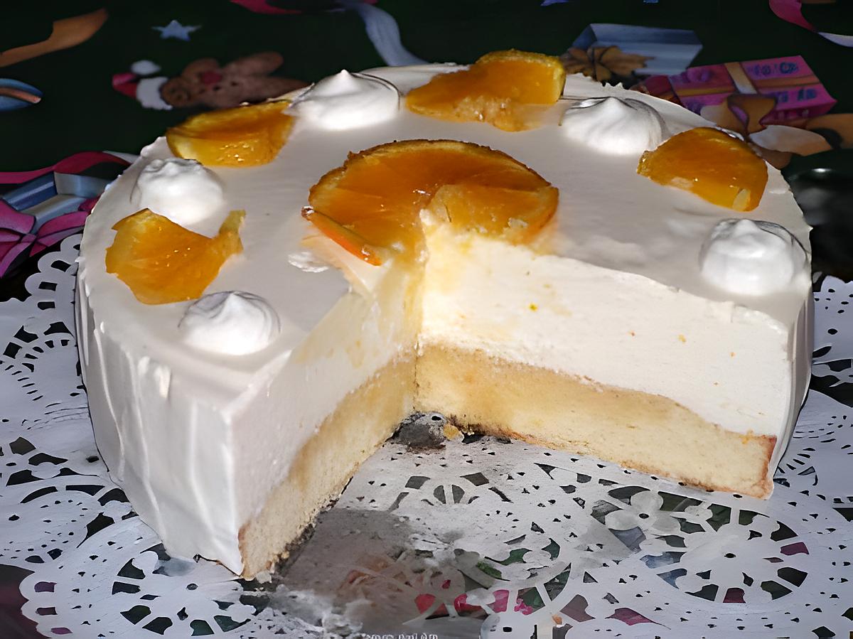 recette Biscuit mousse à l'orange