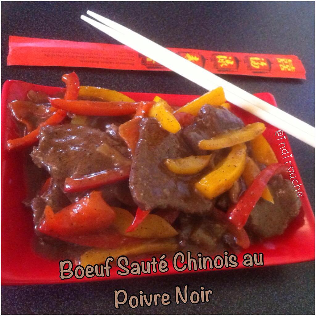 recette Bœuf sauté au Poivre Noir Chinois