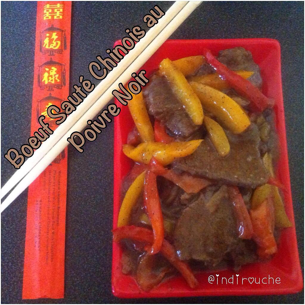 recette Bœuf sauté au Poivre Noir Chinois