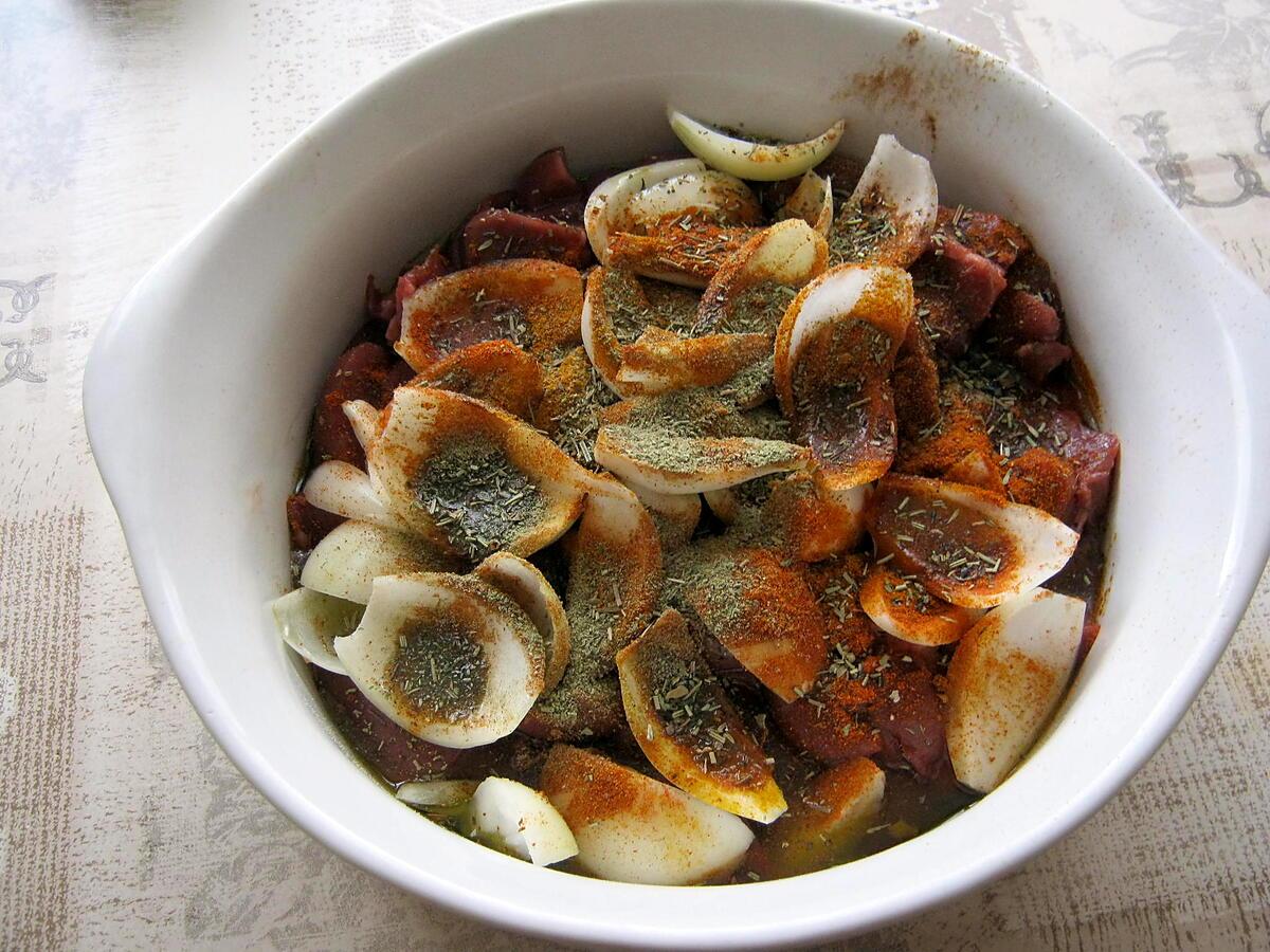 recette brochettes de rognon de veau mariné aux épices