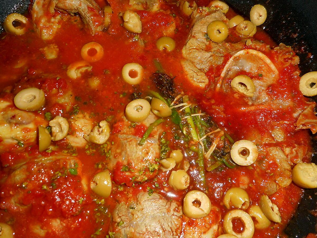 recette Osso bucco aux olives vertes