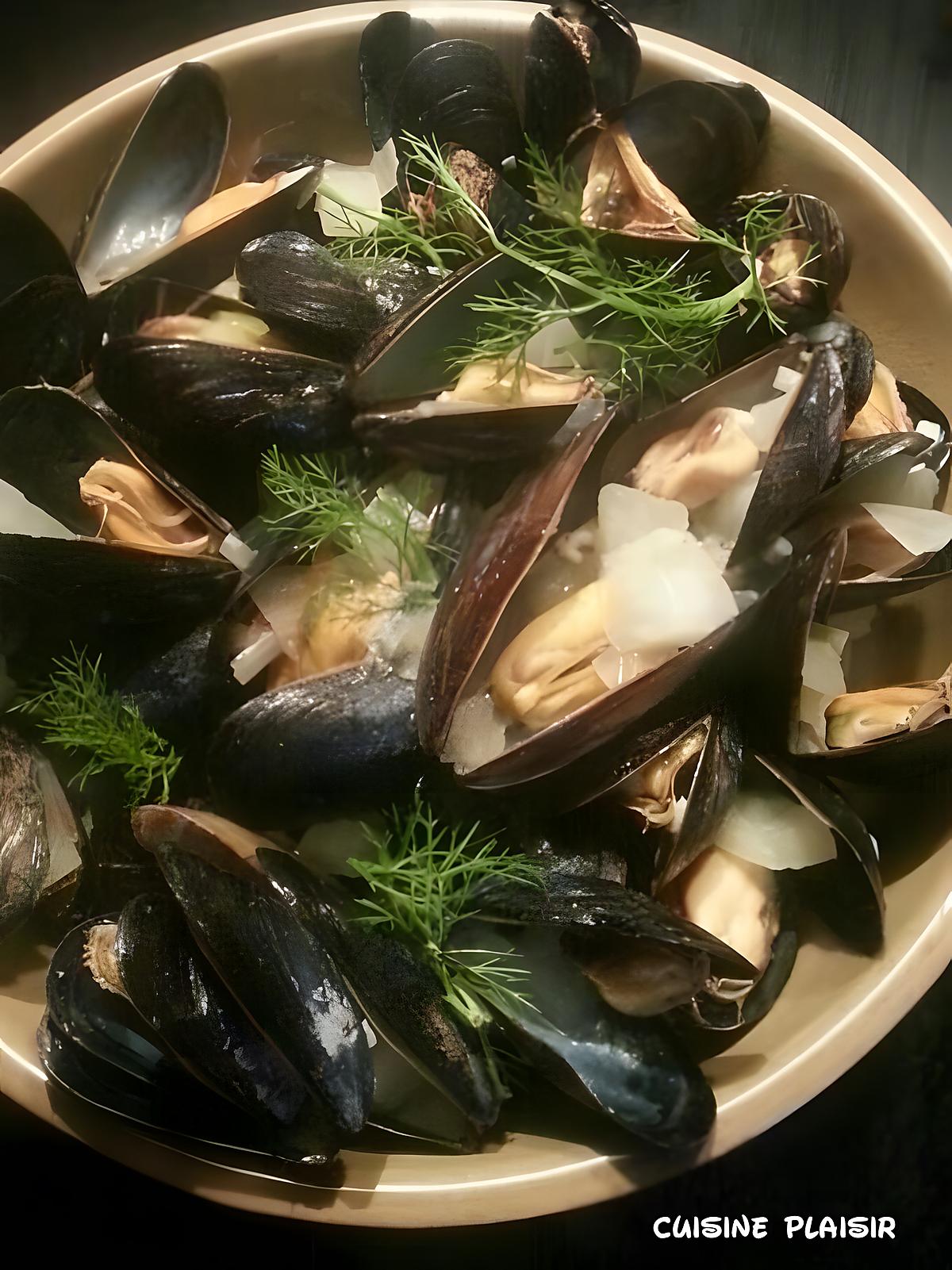 recette Moules fenouil crème