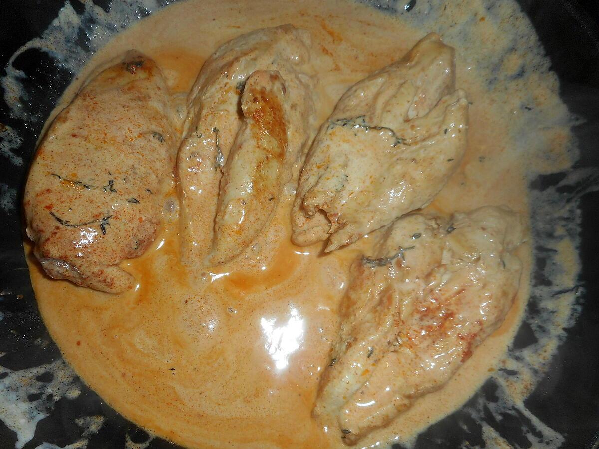 recette Filets de poulet au paprika