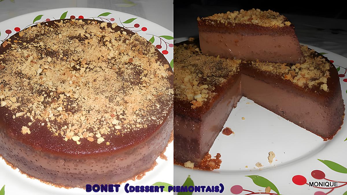 recette BONET (bounette) DESSERT PIEMONTAIS