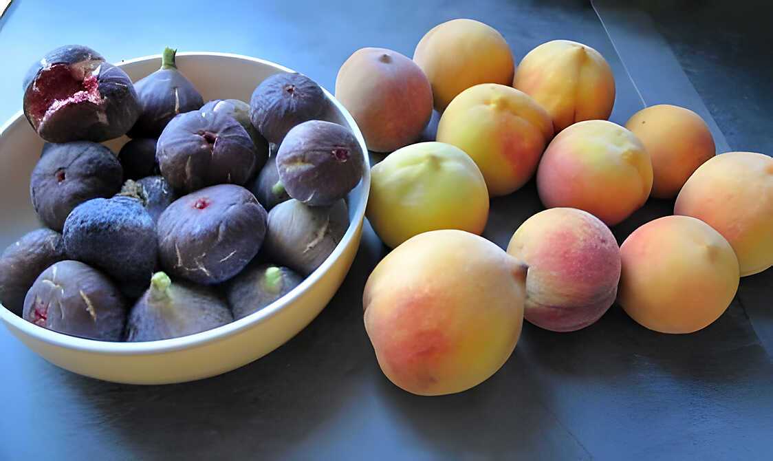 Recette de Confiture pêches & figues