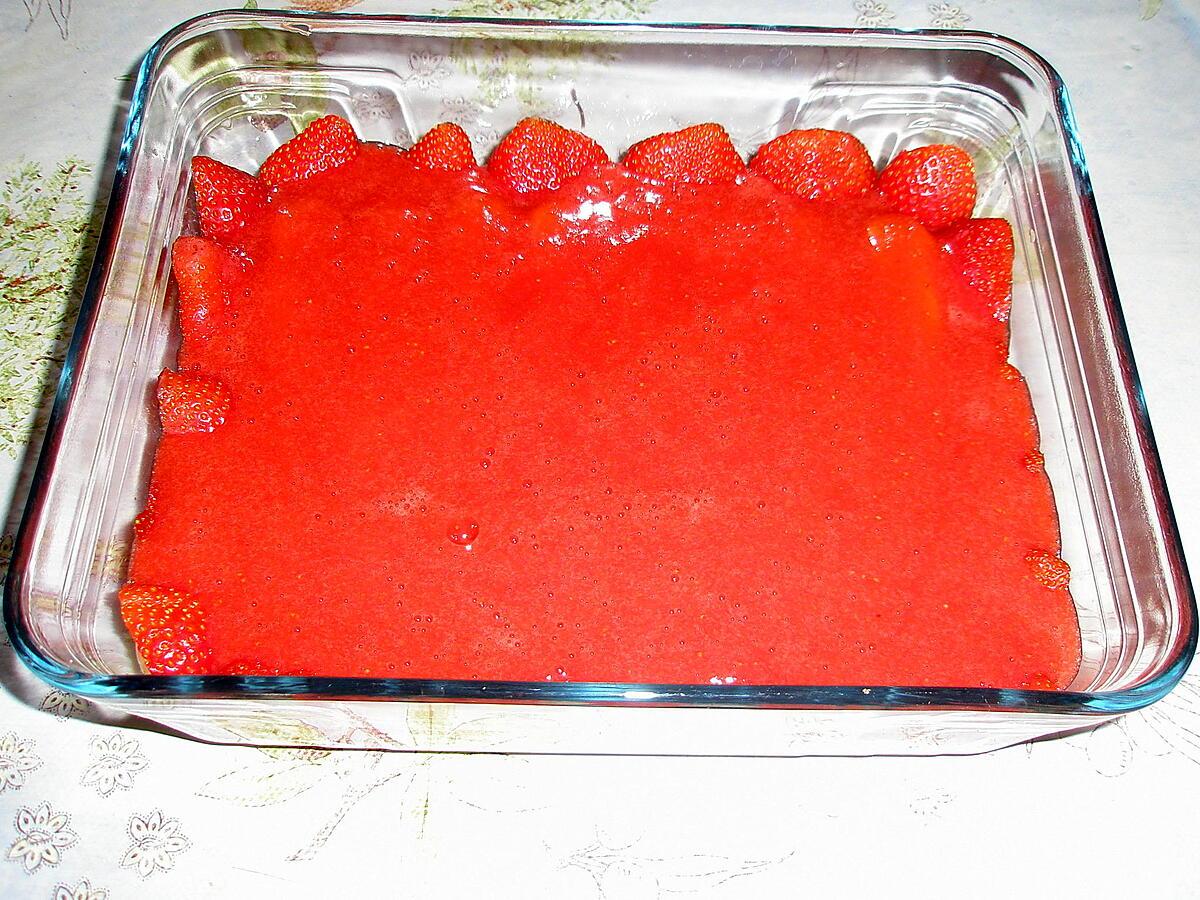 recette Pudding à la fraise façon tiramisu
