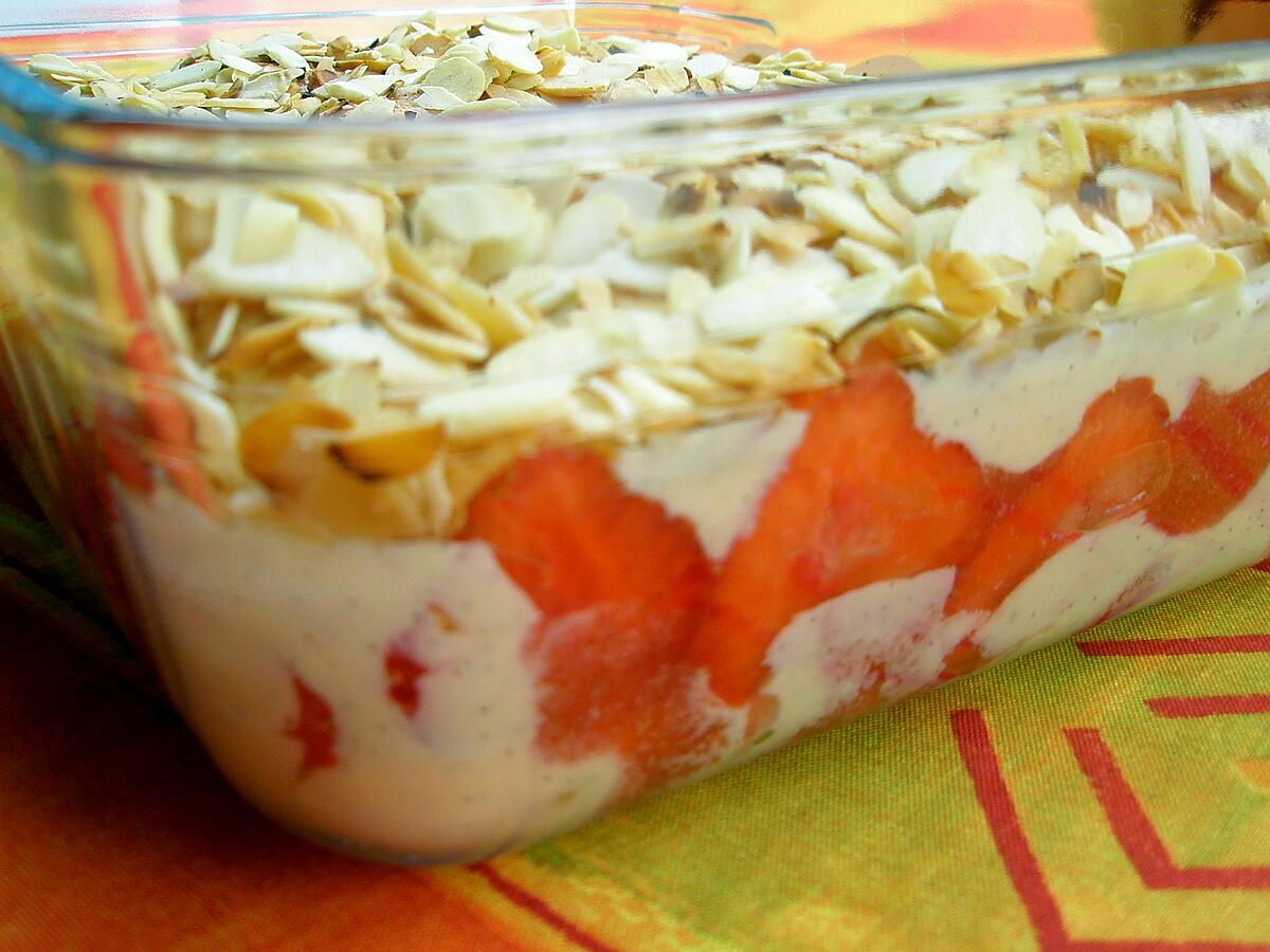 recette Pudding à la fraise façon tiramisu