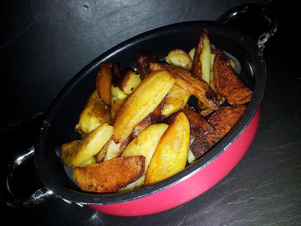 recette Frites de pomme de terre sautées cuite à la poele