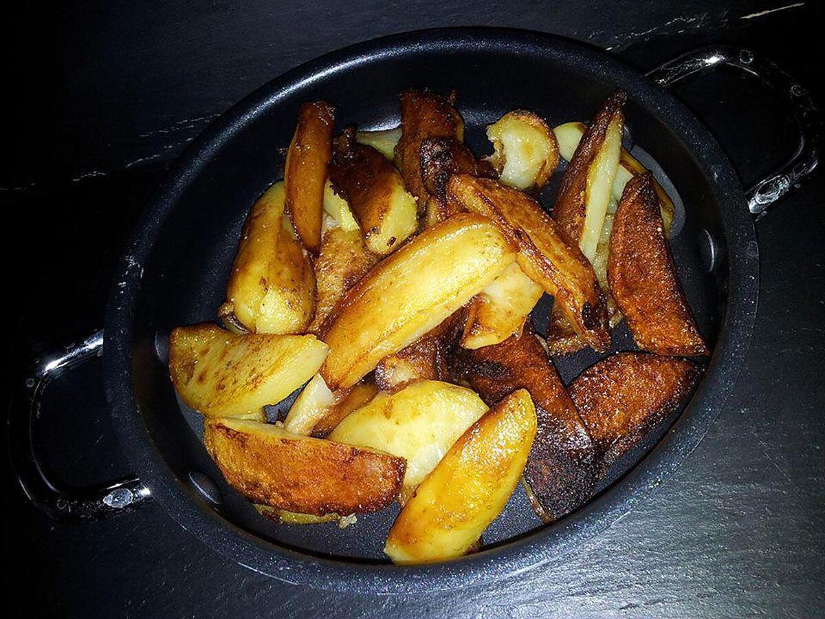 recette Frites de pomme de terre sautées cuite à la poele