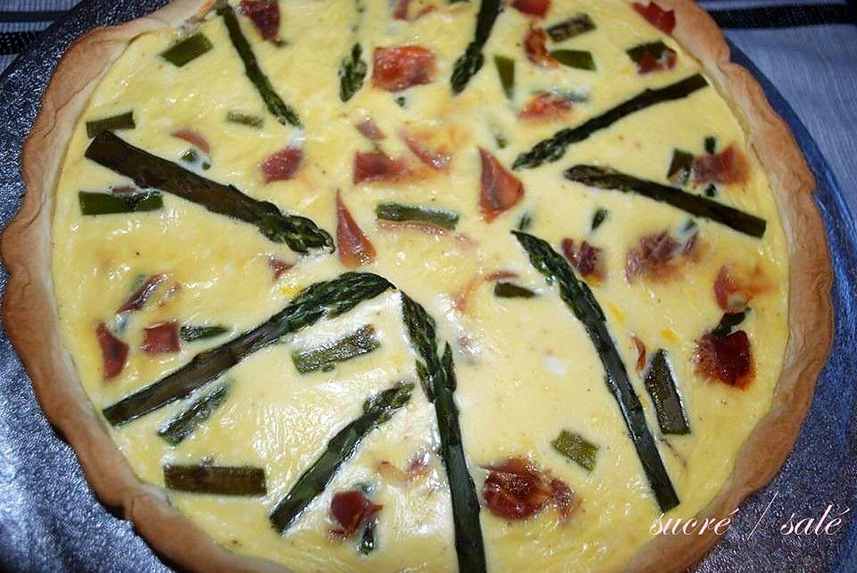 recette Quiche aux asperges vertes et jambon aoste