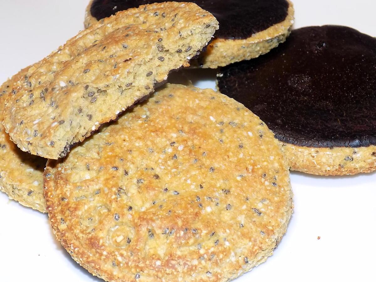 recette Biscuit aux graines de chia et chocolat dukan