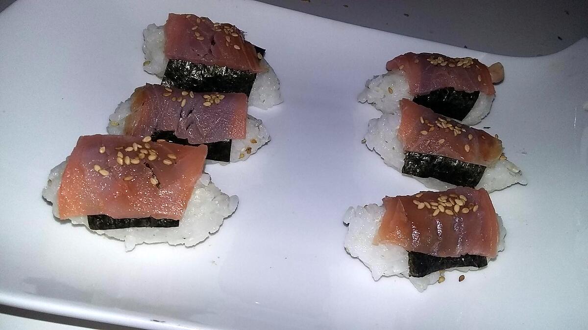 recette Sushis nigiri