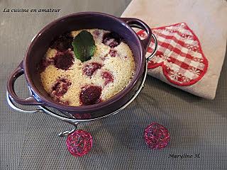 recette Gratin sucré aux framboises