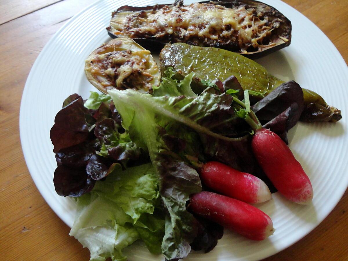 recette aubergines et petits poivrons au mascarpone