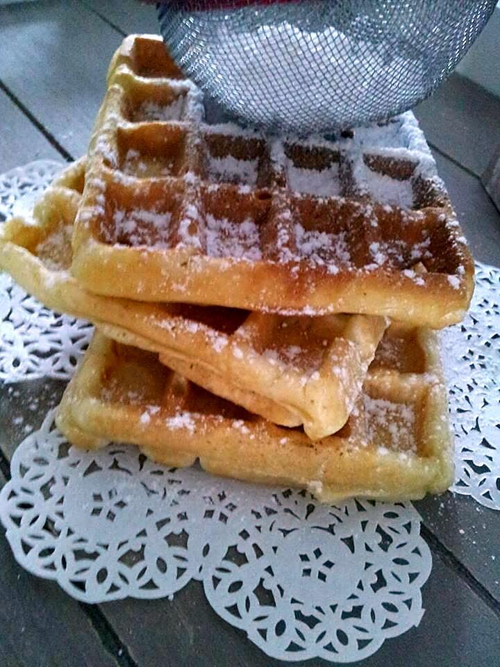 recette Gaufres *crousti-moelleuse* à la créme fraiche