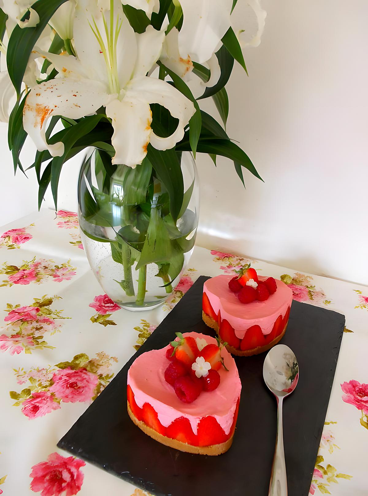 recette Cheesecake sans cuisson à la fraise