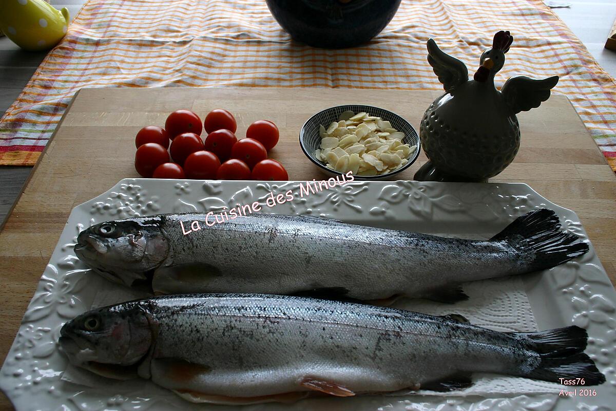 recette Truites aux amandes au four