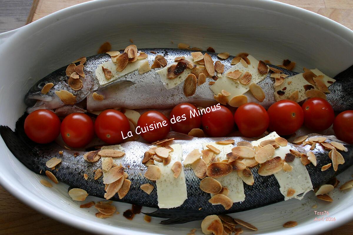 recette Truites aux amandes au four