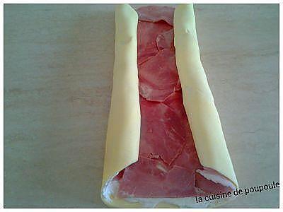 recette Palmietr au jambon et St Moret