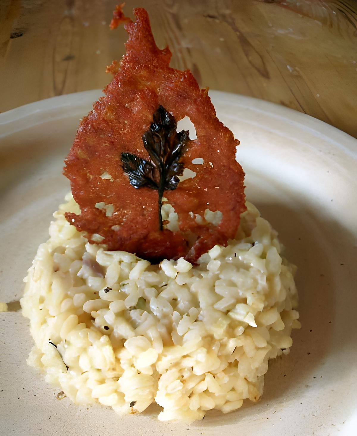 recette Risotto au gingembre frais et autres épices