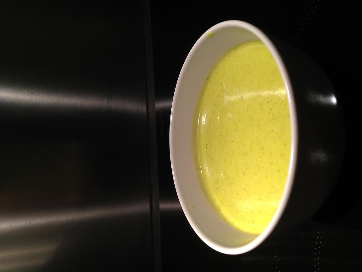 recette Velouté courgette curry lait de coco