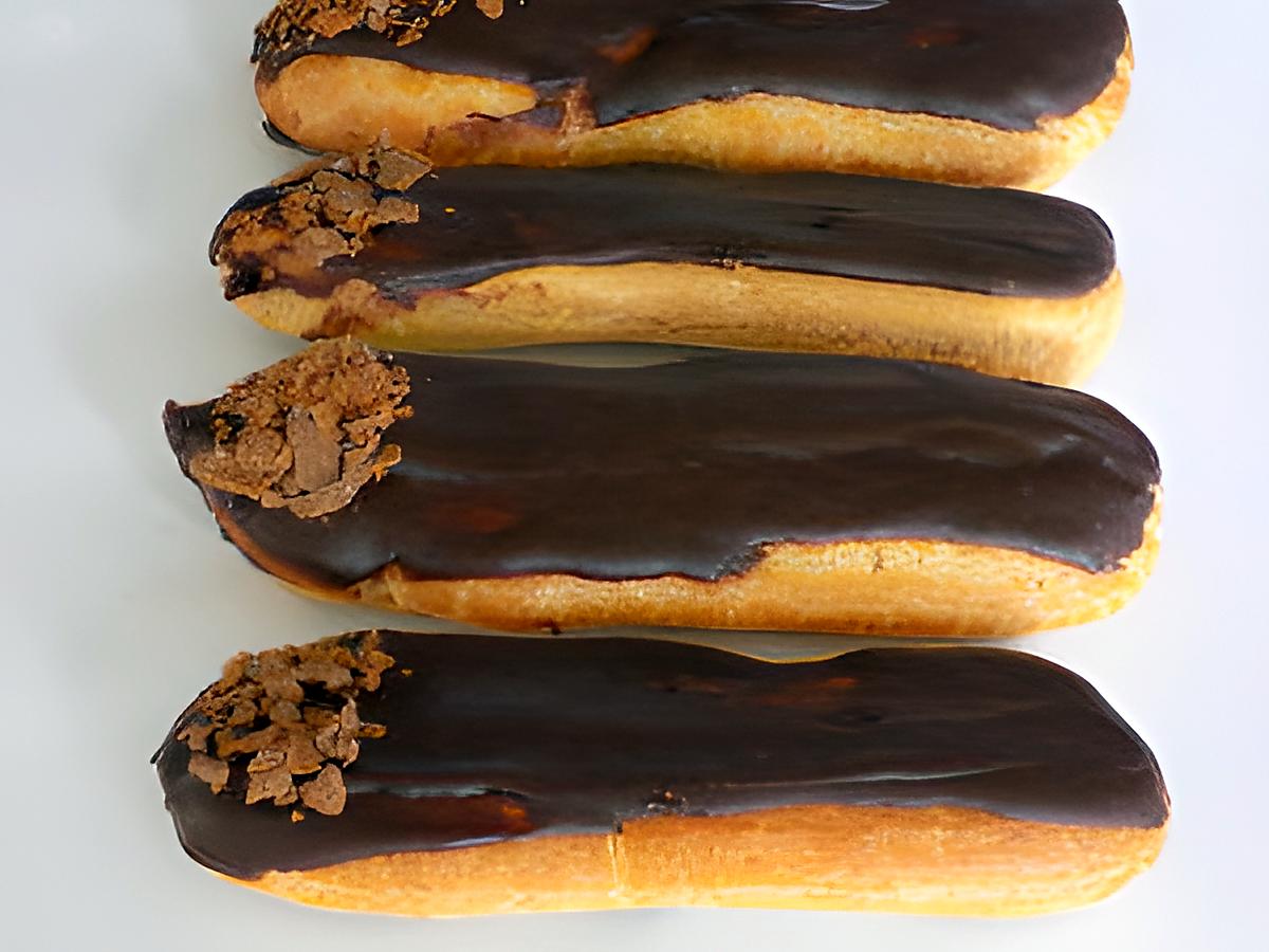 recette Eclairs au chocolat crunch