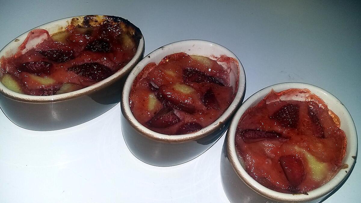 recette Minis clafoutis de floraline aux fraises