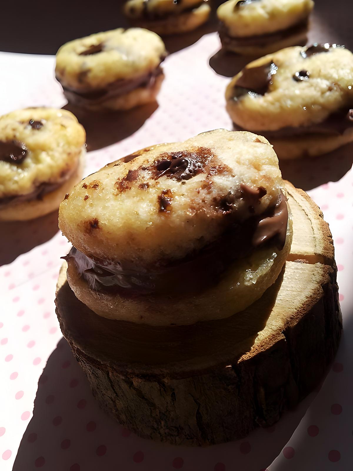 recette Macarons de cookies fourrés au nutella