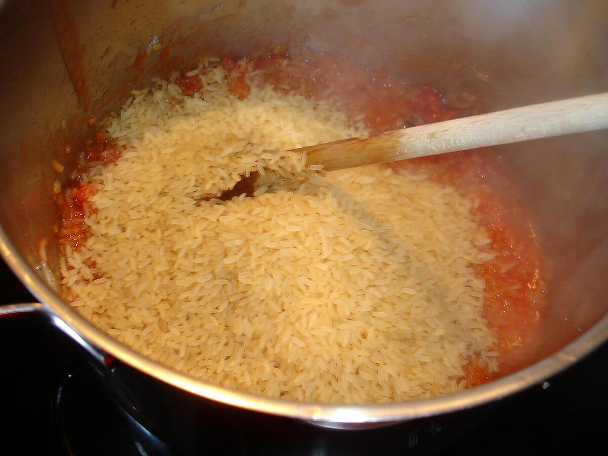 recette Arroz de Marisco (riz tomates et fruits de mer)