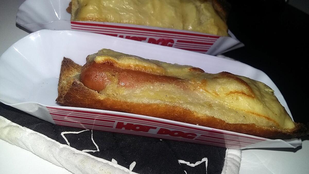 recette Hot dog baguette au four