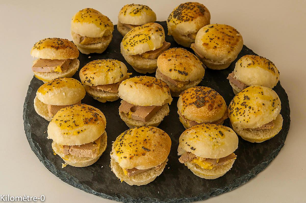 recette Minis hamburgers au foie gras