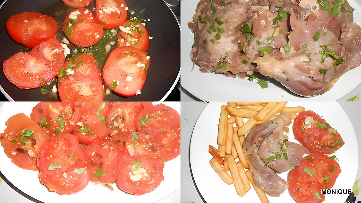 recette CONFIT DE CANARD AUX TOMATES PROVENCALES