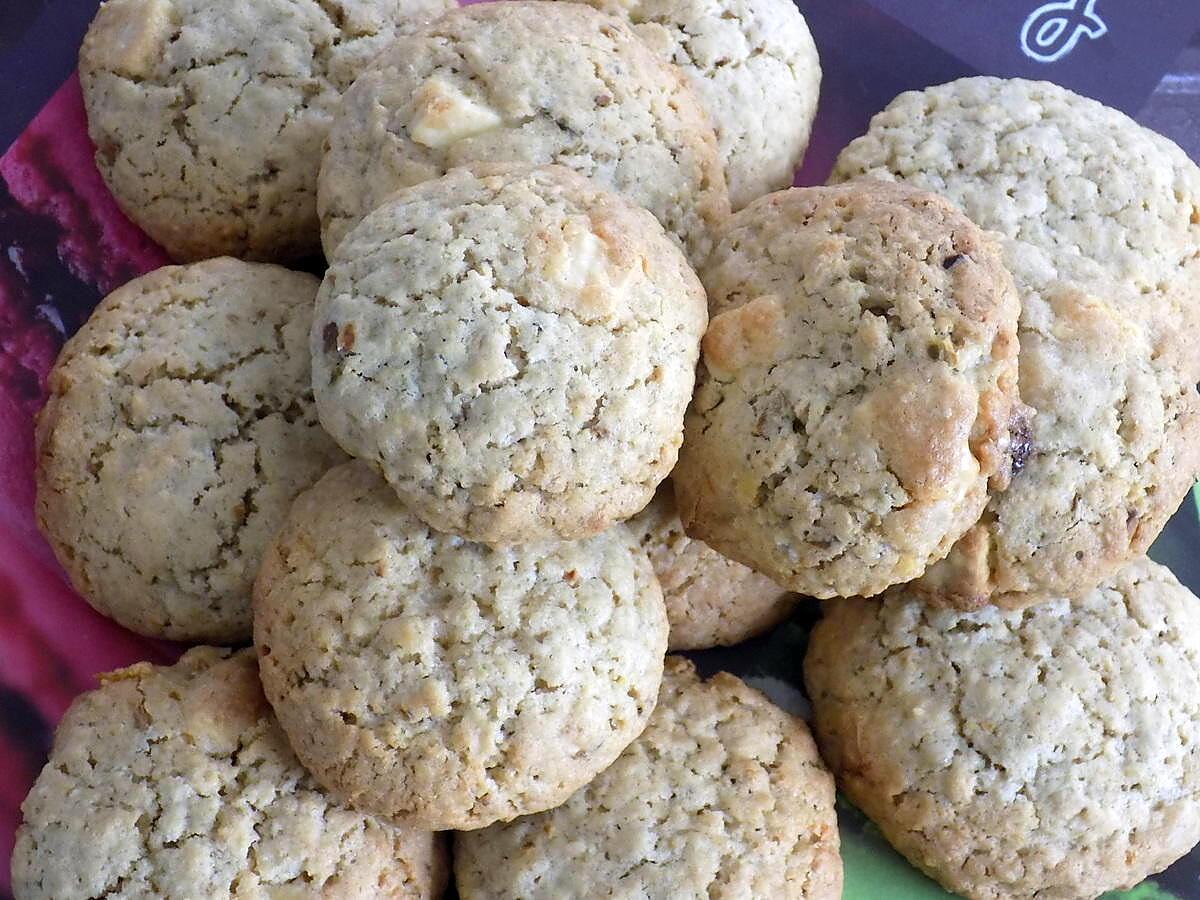 recette Cookies chocolat blanc et pistaches