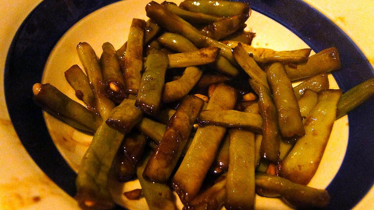 recette Haricots verts poêlés à l'orientale