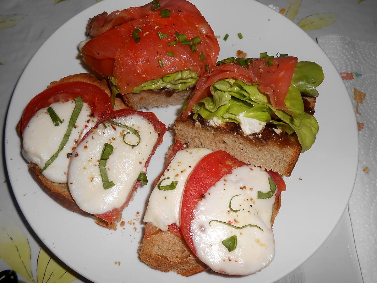 recette MON DUO DE TARTINES