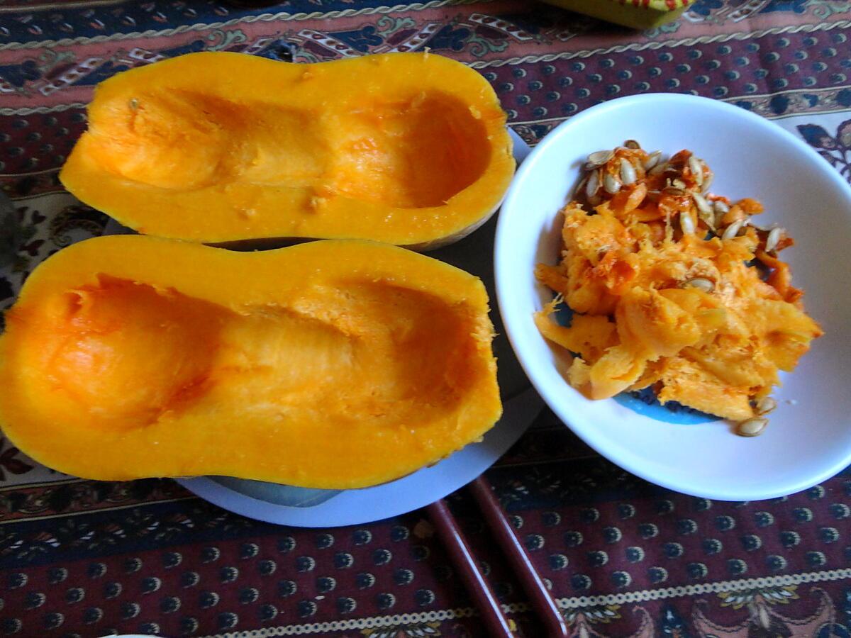 recette courge butternut farcie de "JEAN "