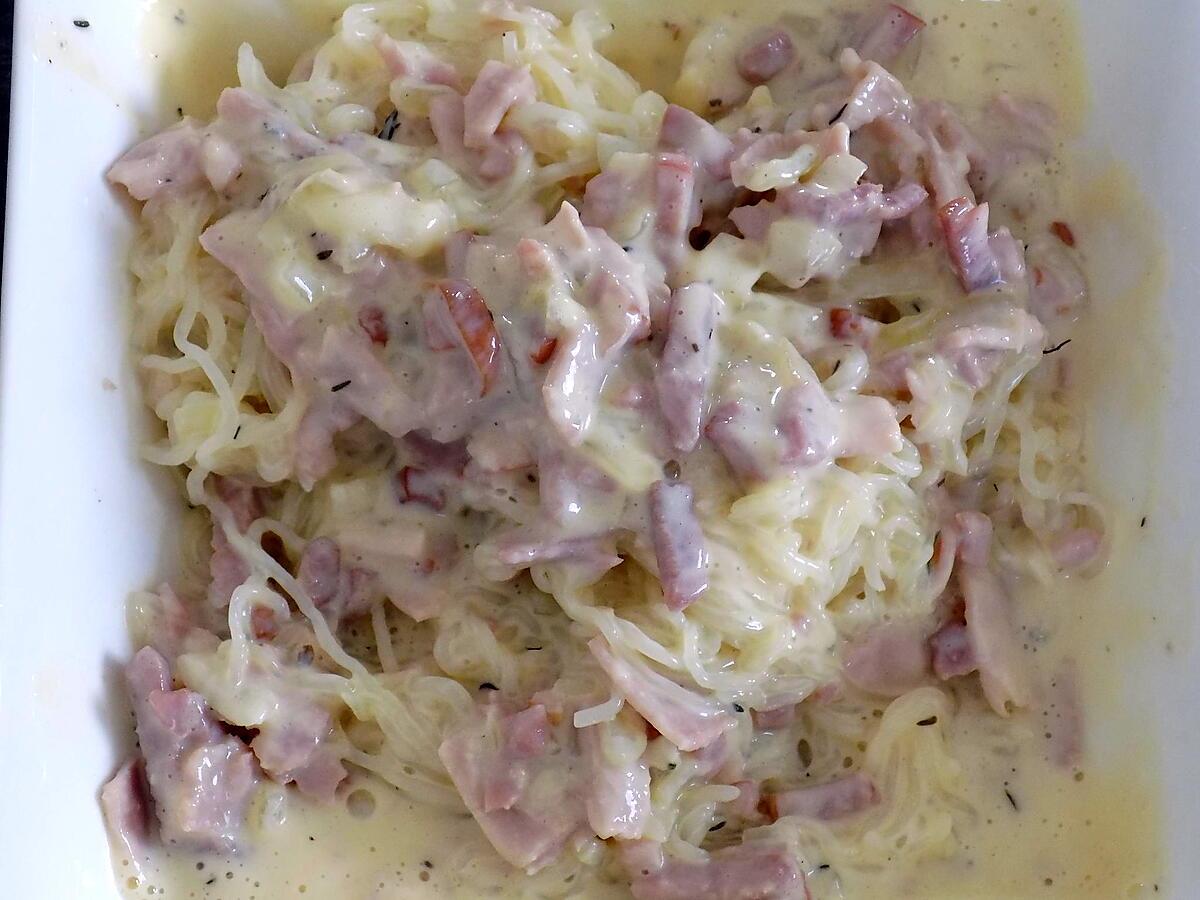 recette Konjac façon carbonara dukan