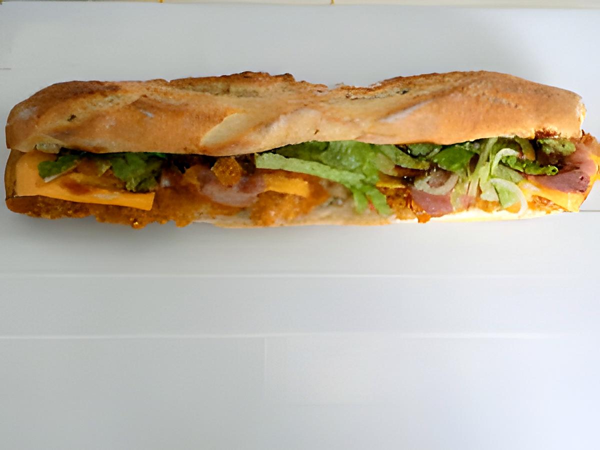 recette Sandwich poulet bacon