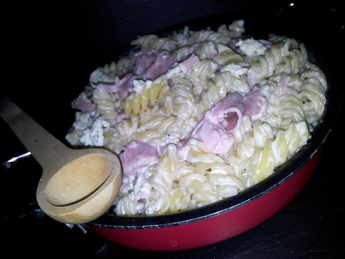 recette Fusilli au jambon-boursin