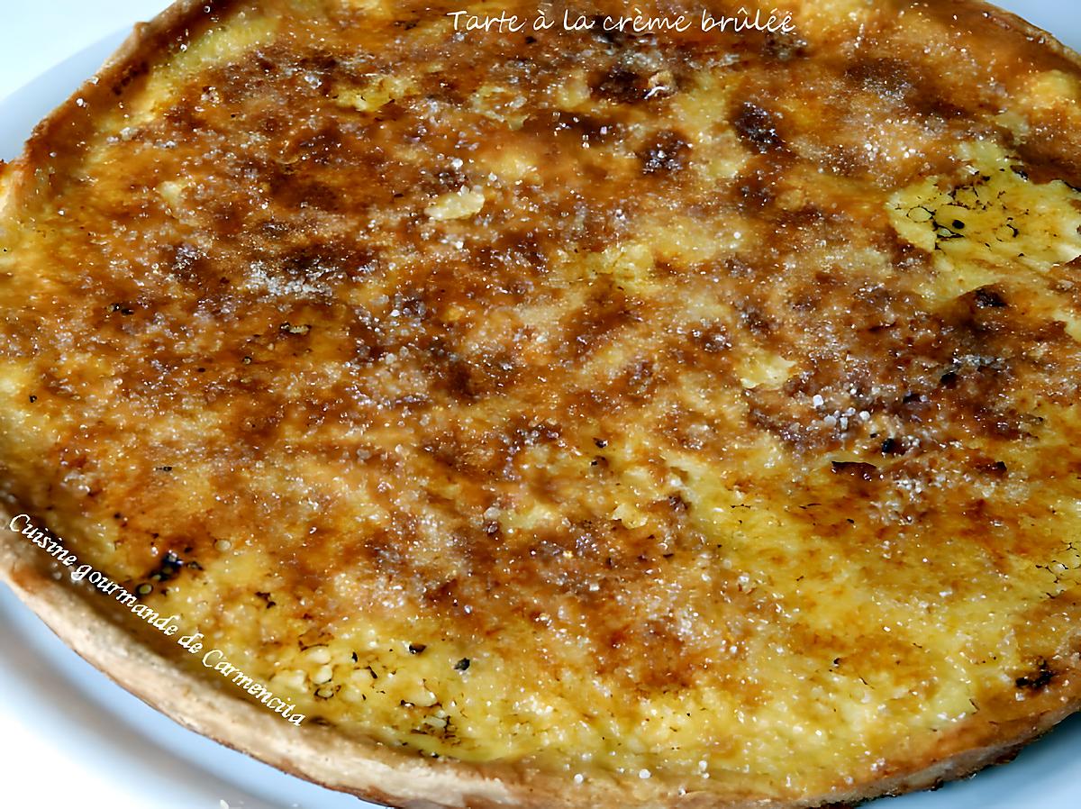 recette Tarte à la crème brûlée