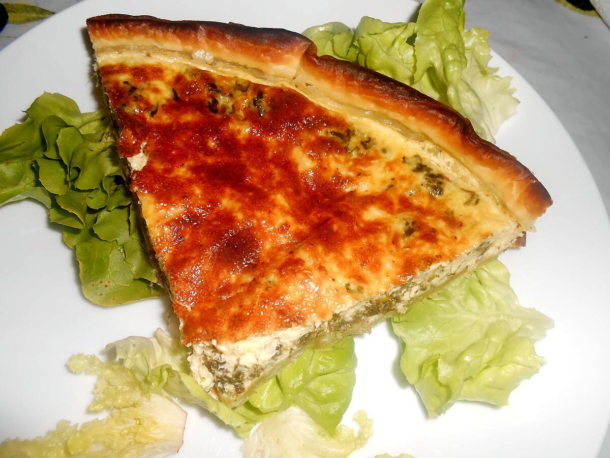 recette QUICHE AUX EPINARDS ET FROMAGE