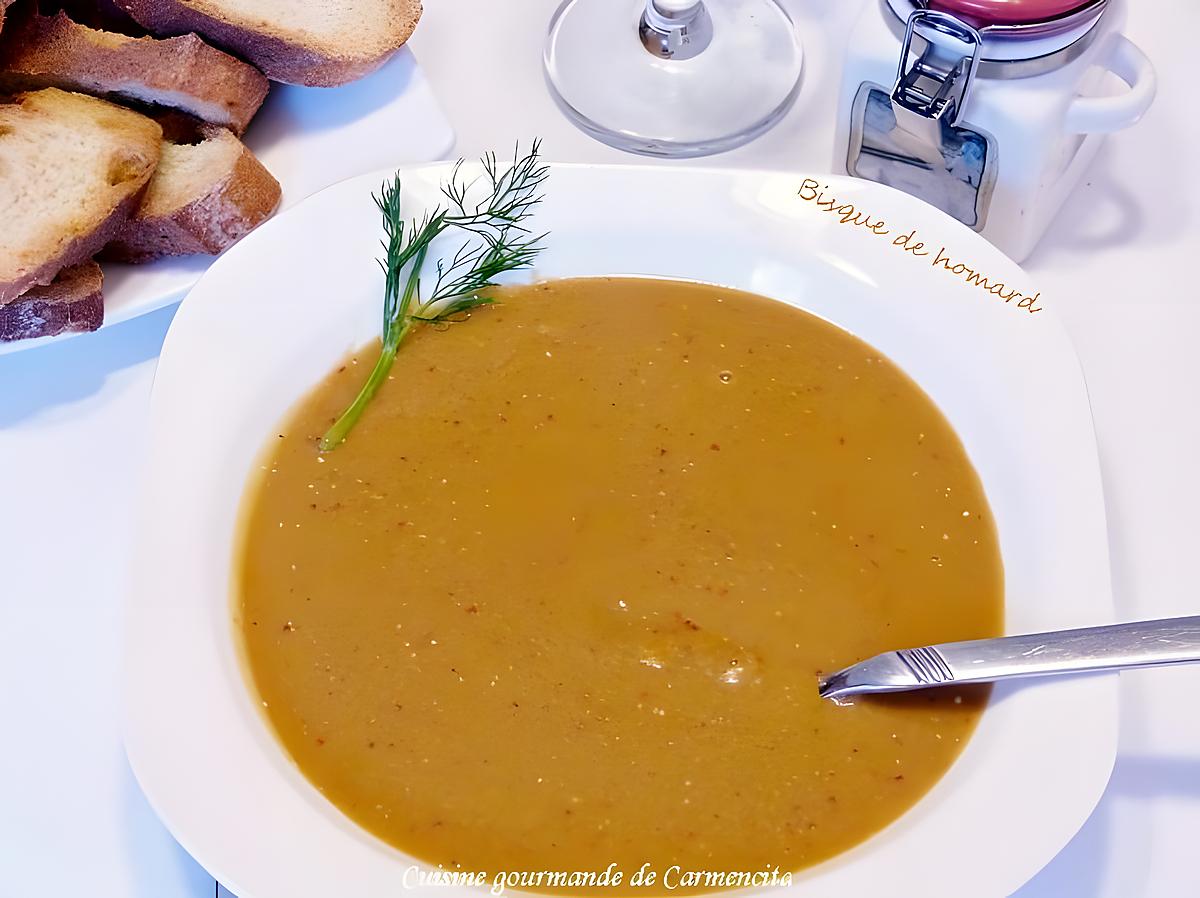 recette Bisque de homard