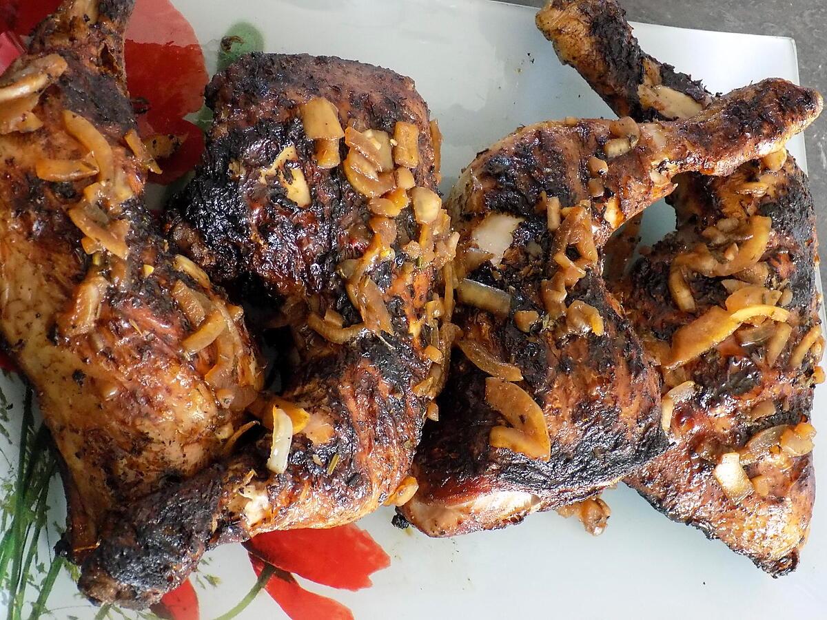 recette Cuisses de poulet marinées barbecue