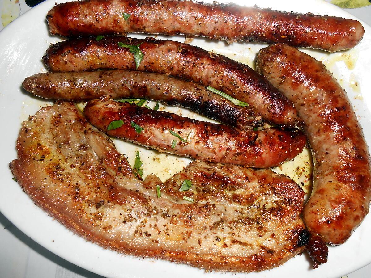 recette MIXTE DE SAUCISSES GRILLEES