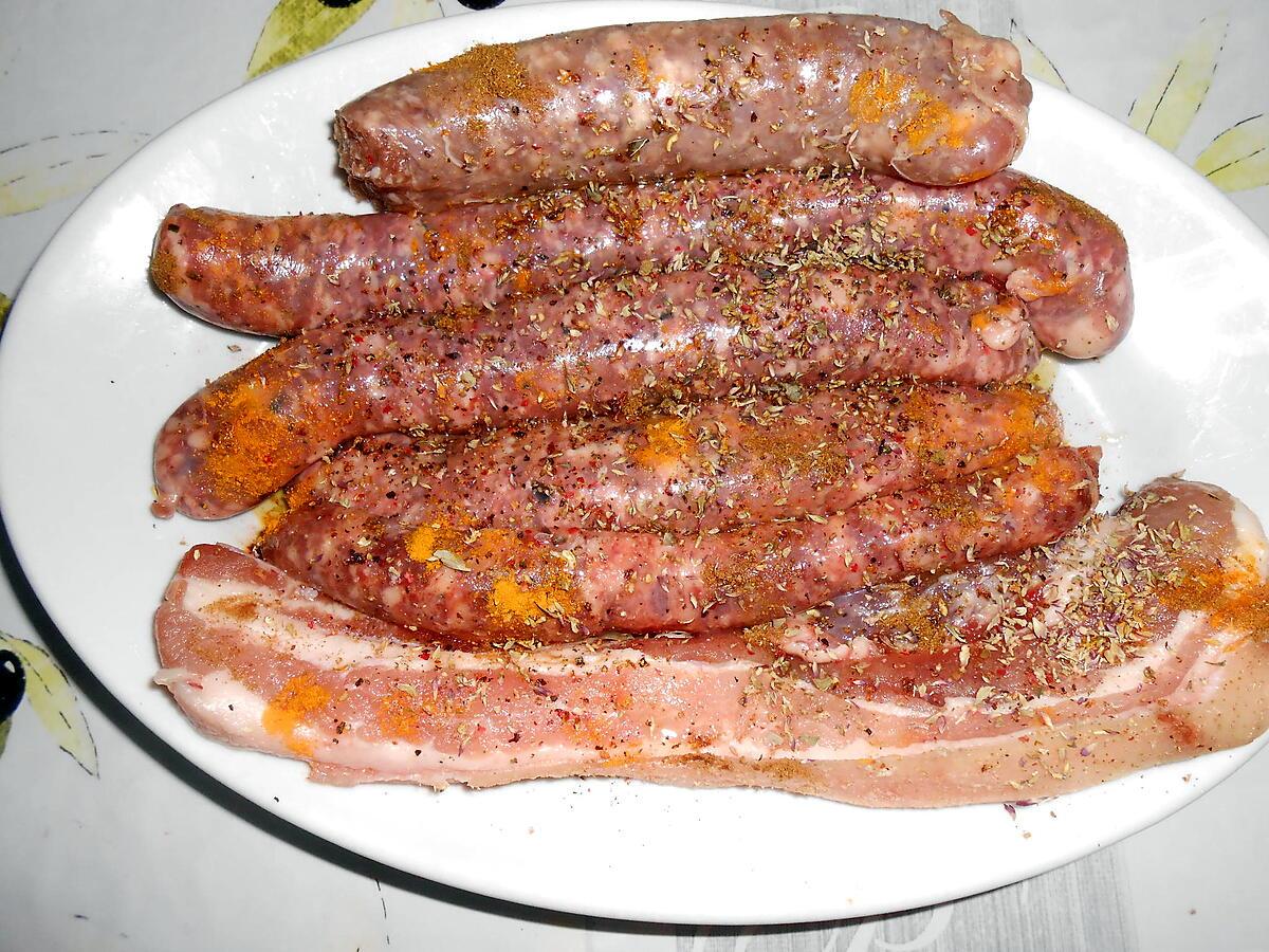 recette MIXTE DE SAUCISSES GRILLEES