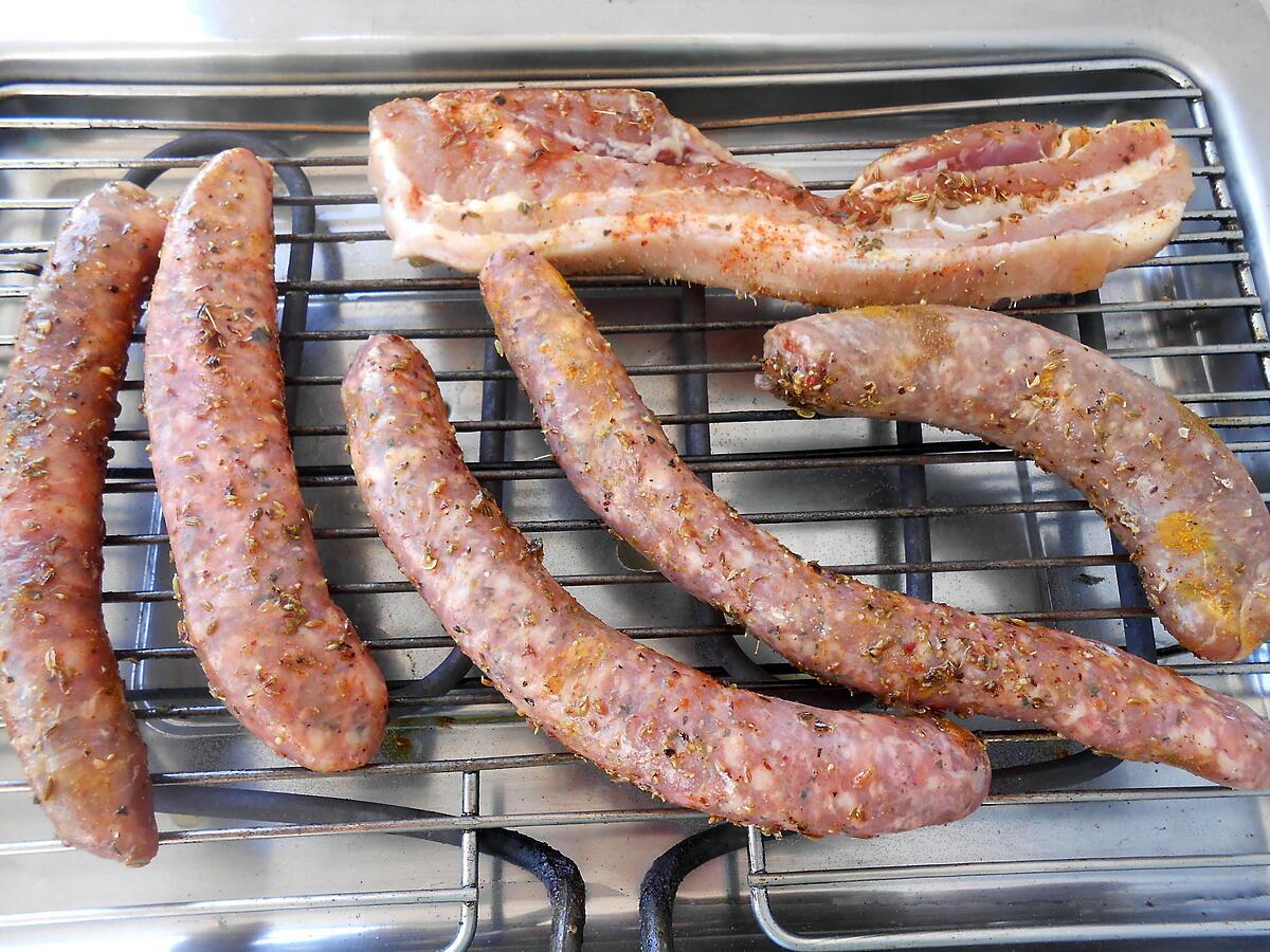 recette MIXTE DE SAUCISSES GRILLEES