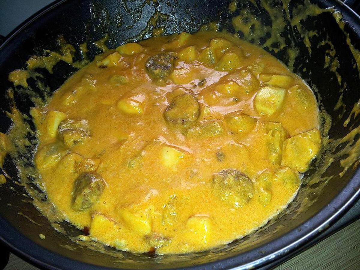 recette Ragoût de Pommes de terre aux seiches et chorizo à la rouille