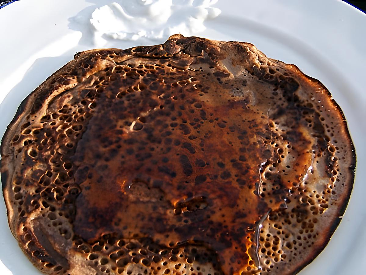 recette Crêpes au chocolat amer et maple syrup