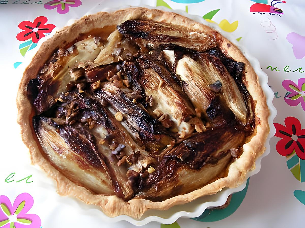 recette Tarte aux endives caramélisées